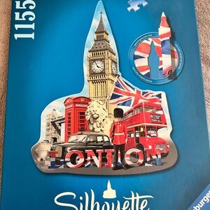 Ravensburger London Silhouette Puzzle - Blue, Red, and White
